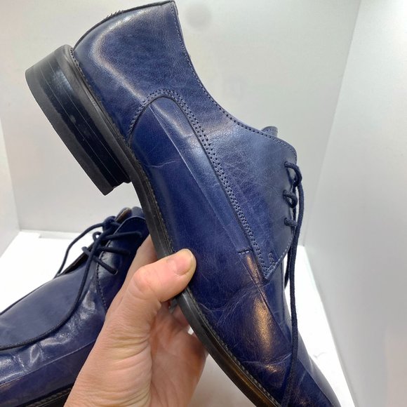 Fratelli Select Men's Ocean Blue Leather Oxford shoe, Size 8 1/2 - Picture 4 of 6